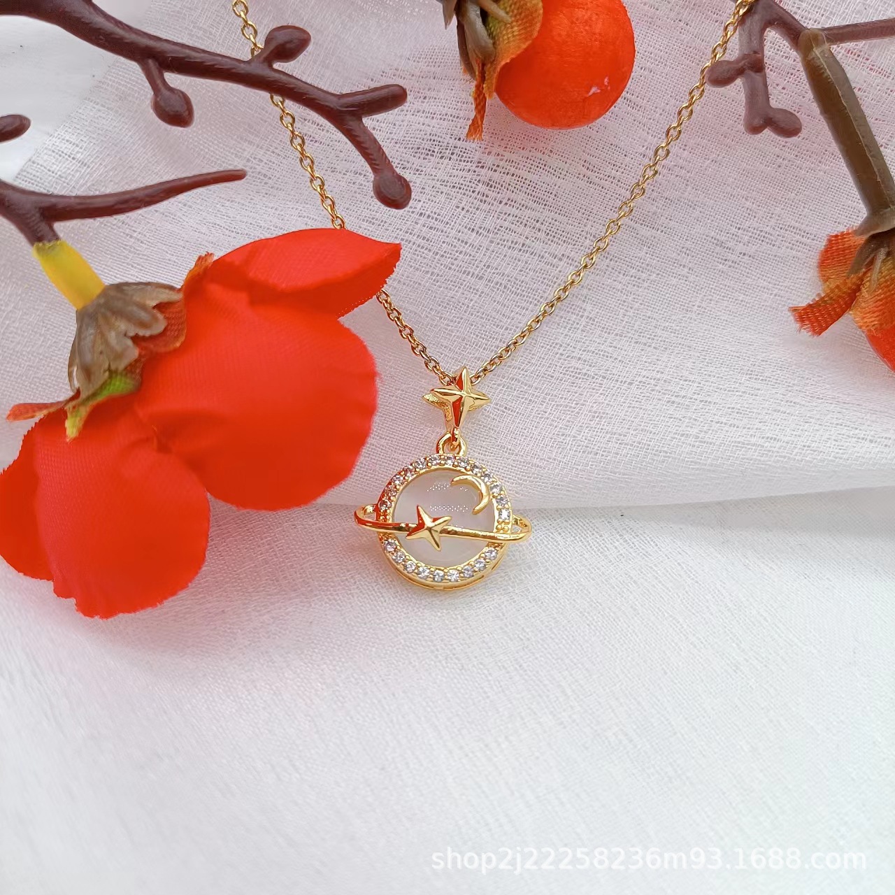 Cat Eye Planets Stylish Neckless for Girls or Women