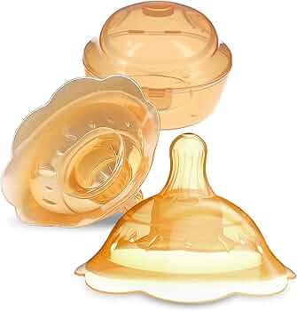Double layer Nipple Shield Premium Quality Silicone for Breastfeeding Mother Skin Color With Box