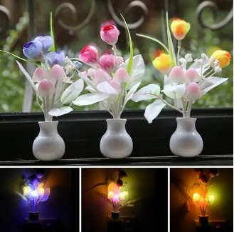 LED Sensor Dream Mushroom Lamp - Multicolor Night Light