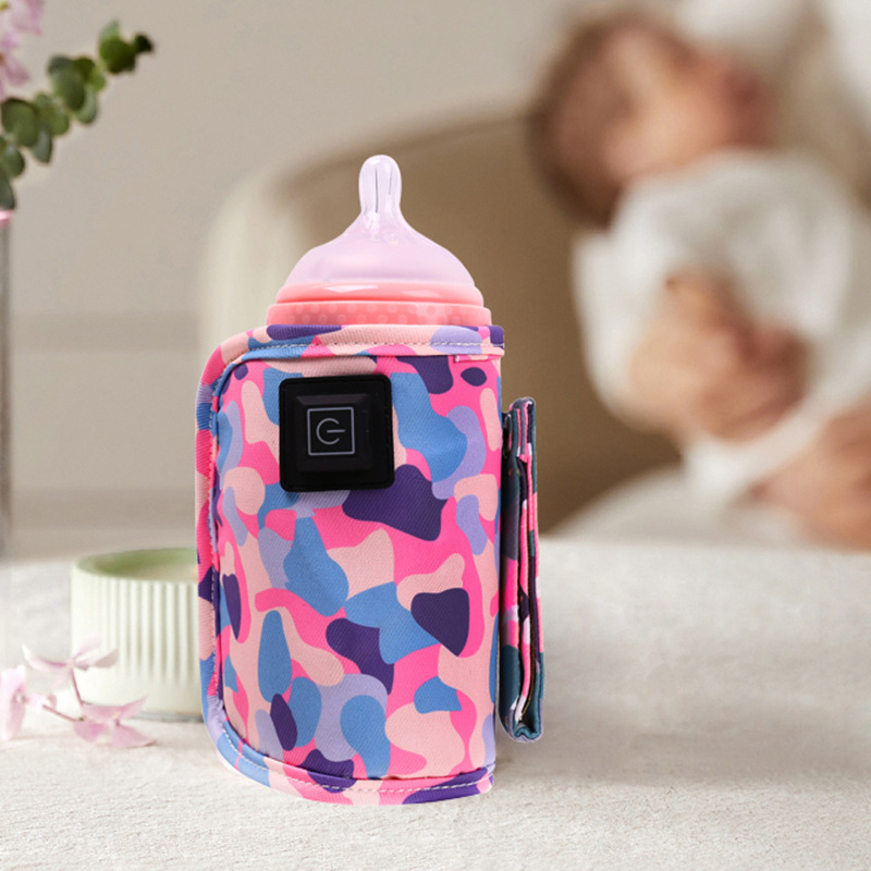 Insulated USB Baby Bottle Warmer Cover for Breast Milk & Formula