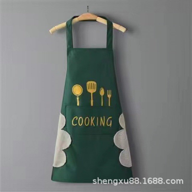 Durable Cooking Apron with Adjustable Neck Strap