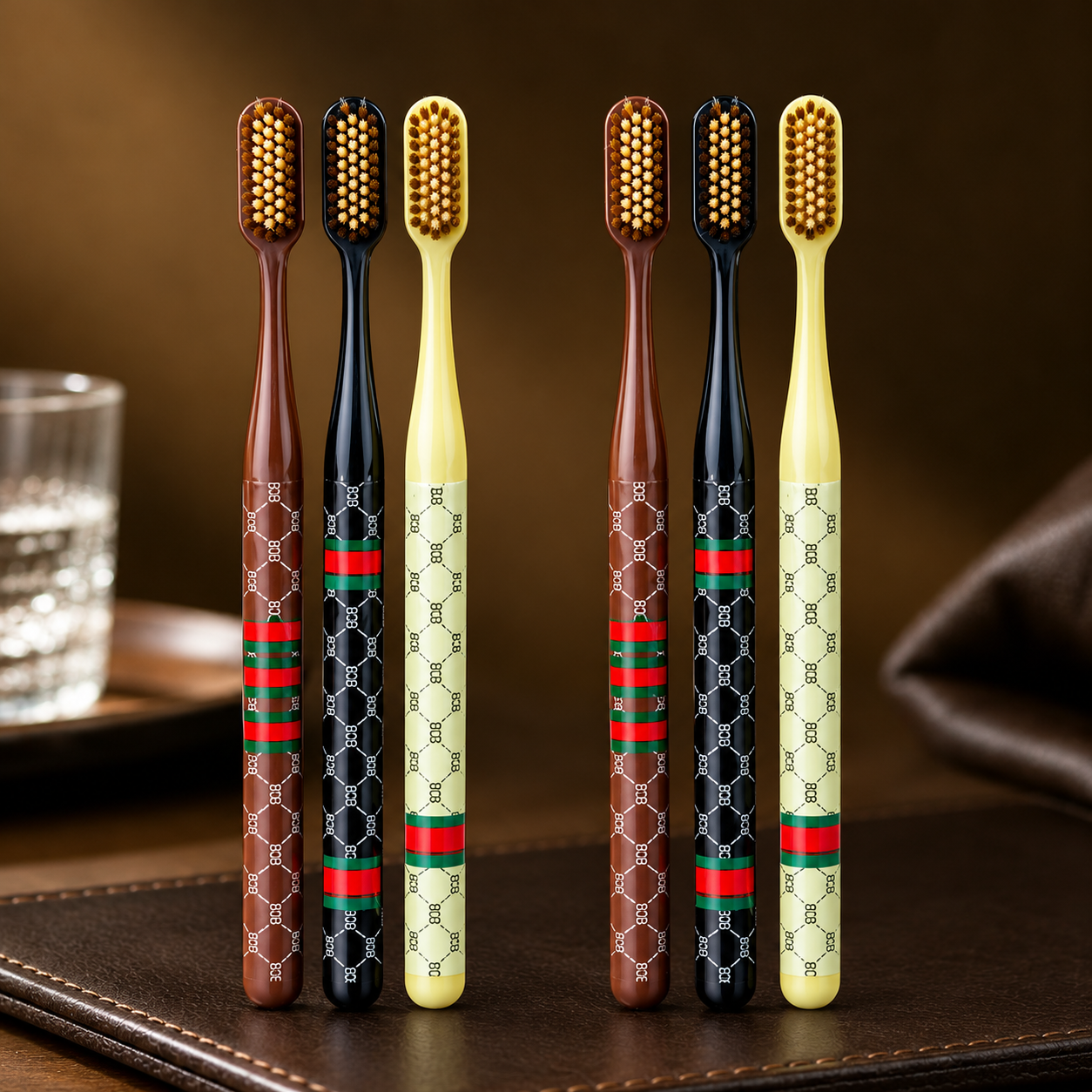 Multi-Purpose Wide Head Toothbrush Set for Family Oral Care – 3 Pcs